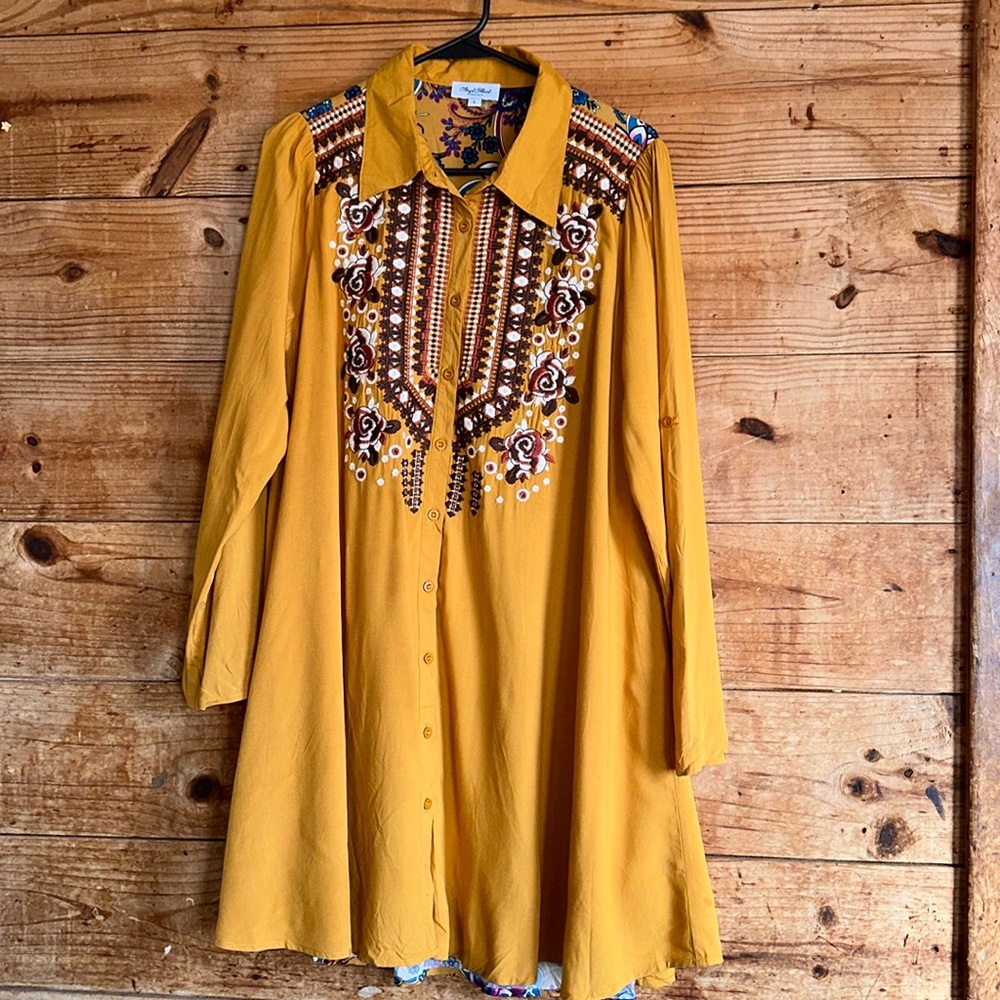 Angel Heart Boutique Floral Embroidered Dress